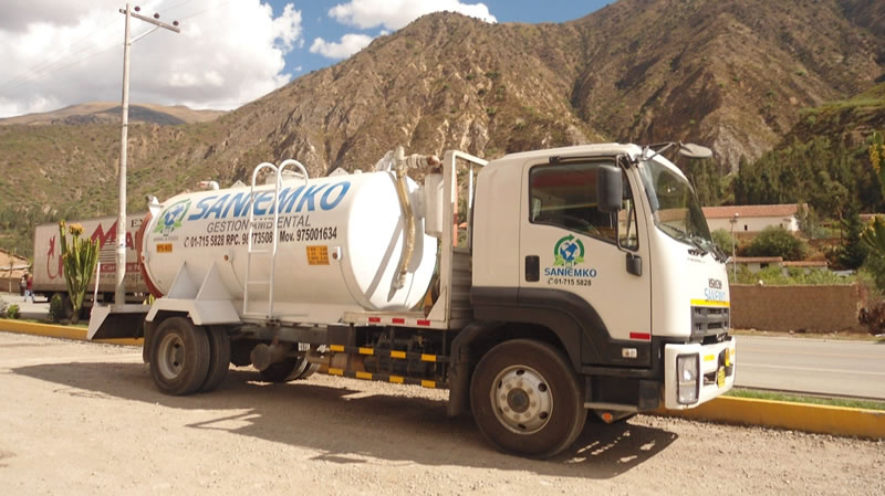 succión de aguas residuales